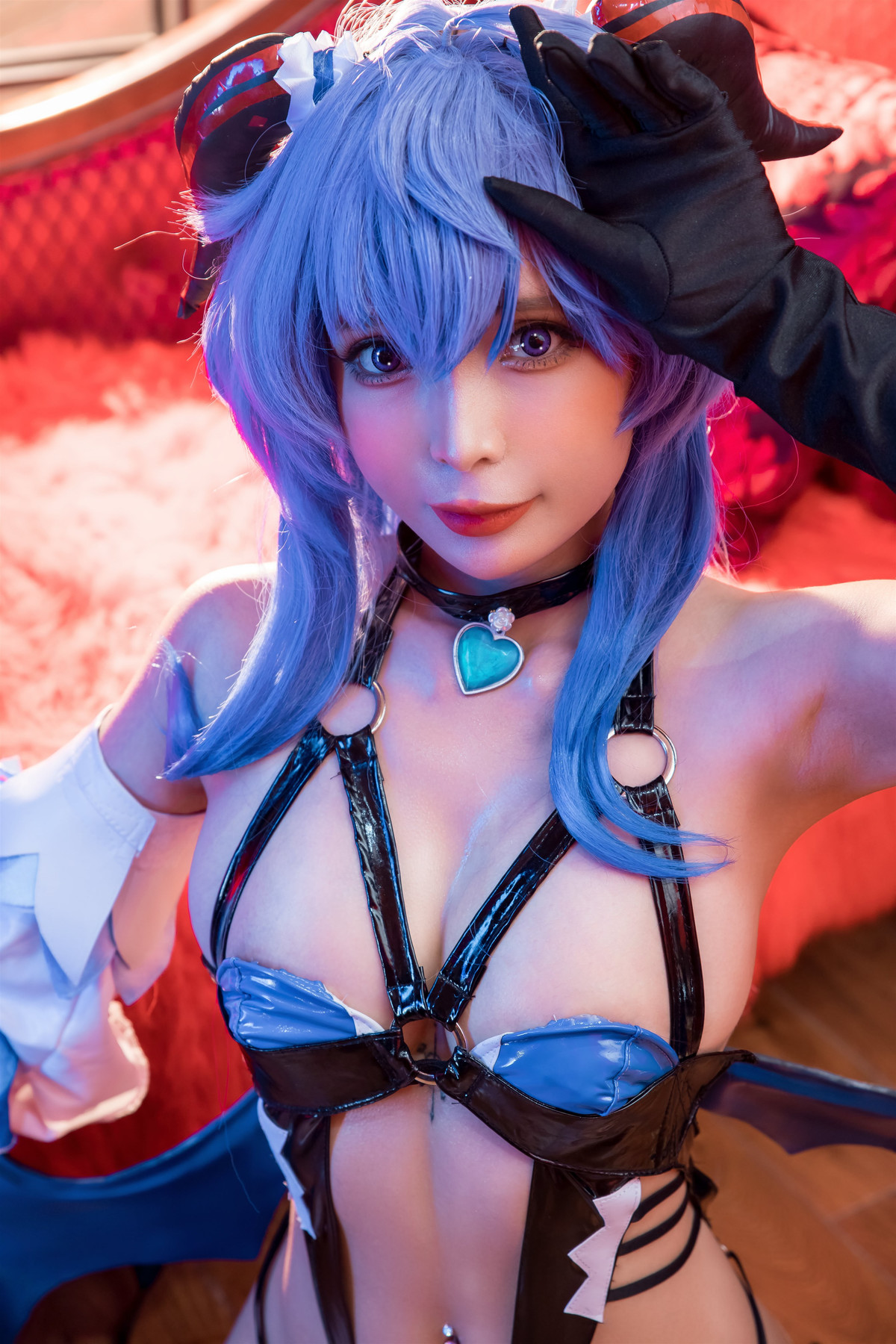 Cosplay Umeko.J Ganyu Succubus Set.01