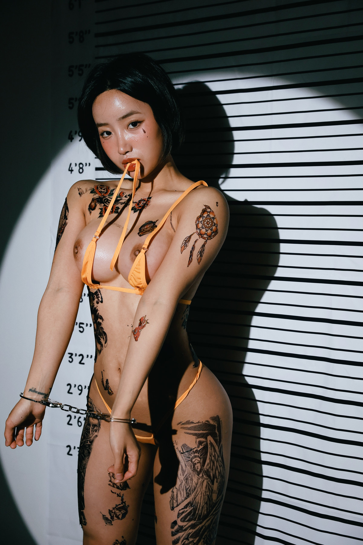 Booty Queen 엉덩퀸, Pinkpie Sexy Mugshot Set.01 [49P]