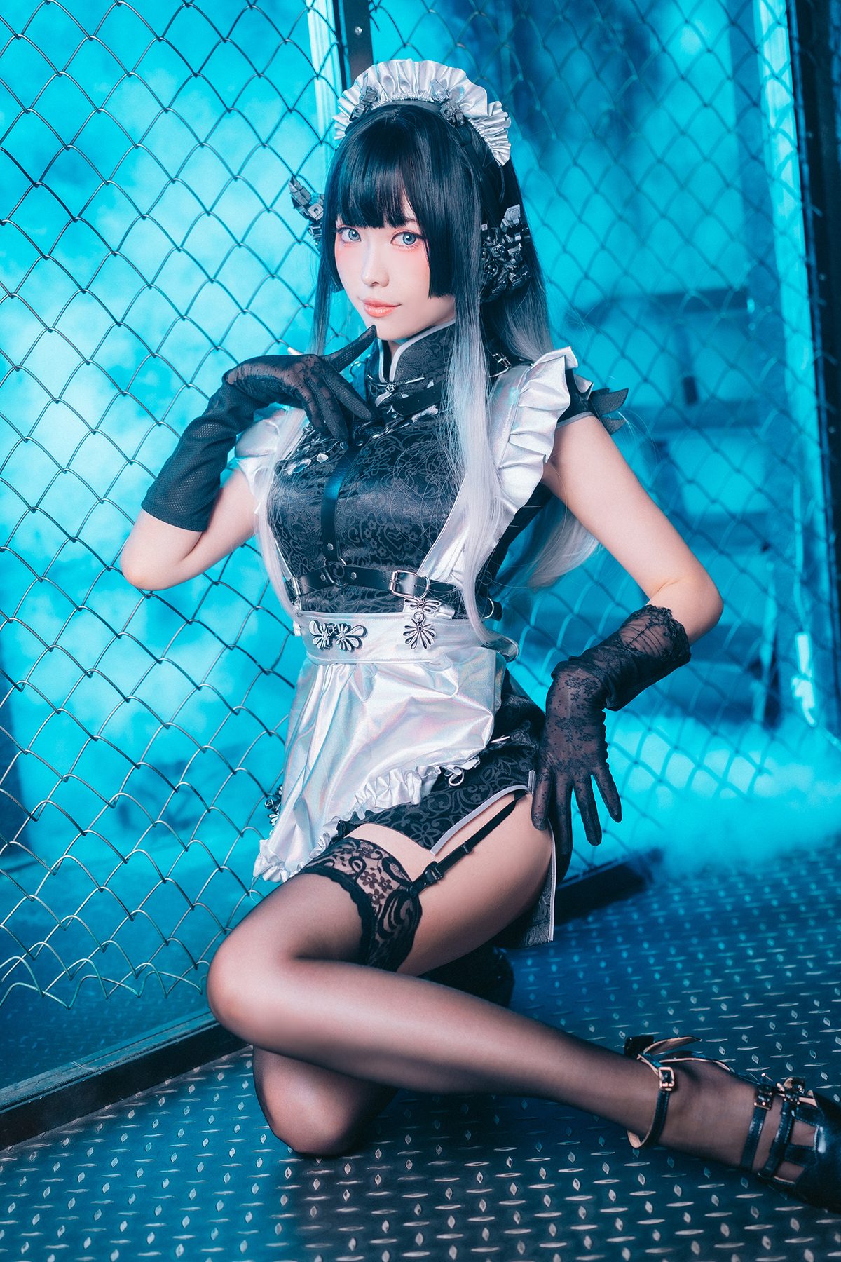 Coser@Ely_eee ElyEE子 – 賽博女僕 Melanite黑榴石