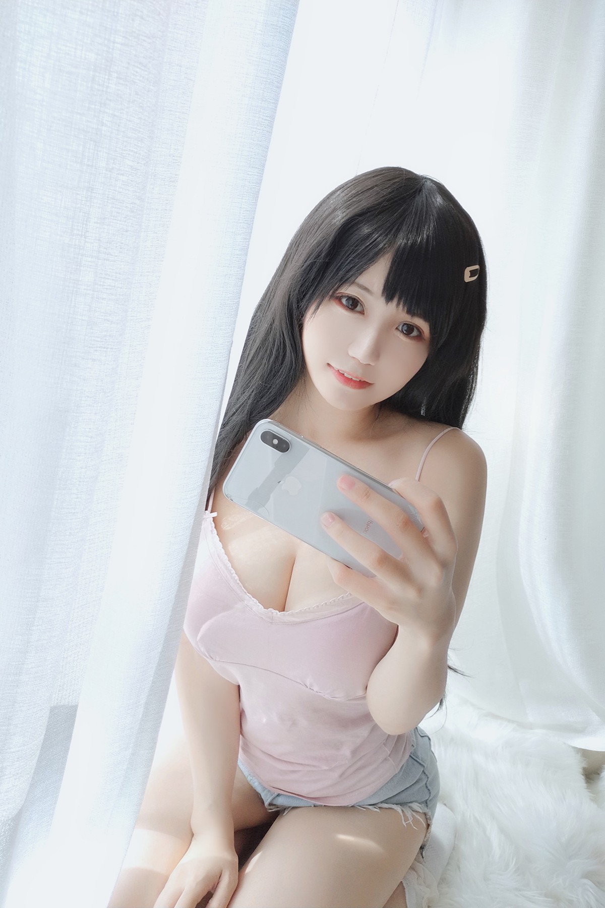 Coser@小仓千代w Vol.003 粉色吊带