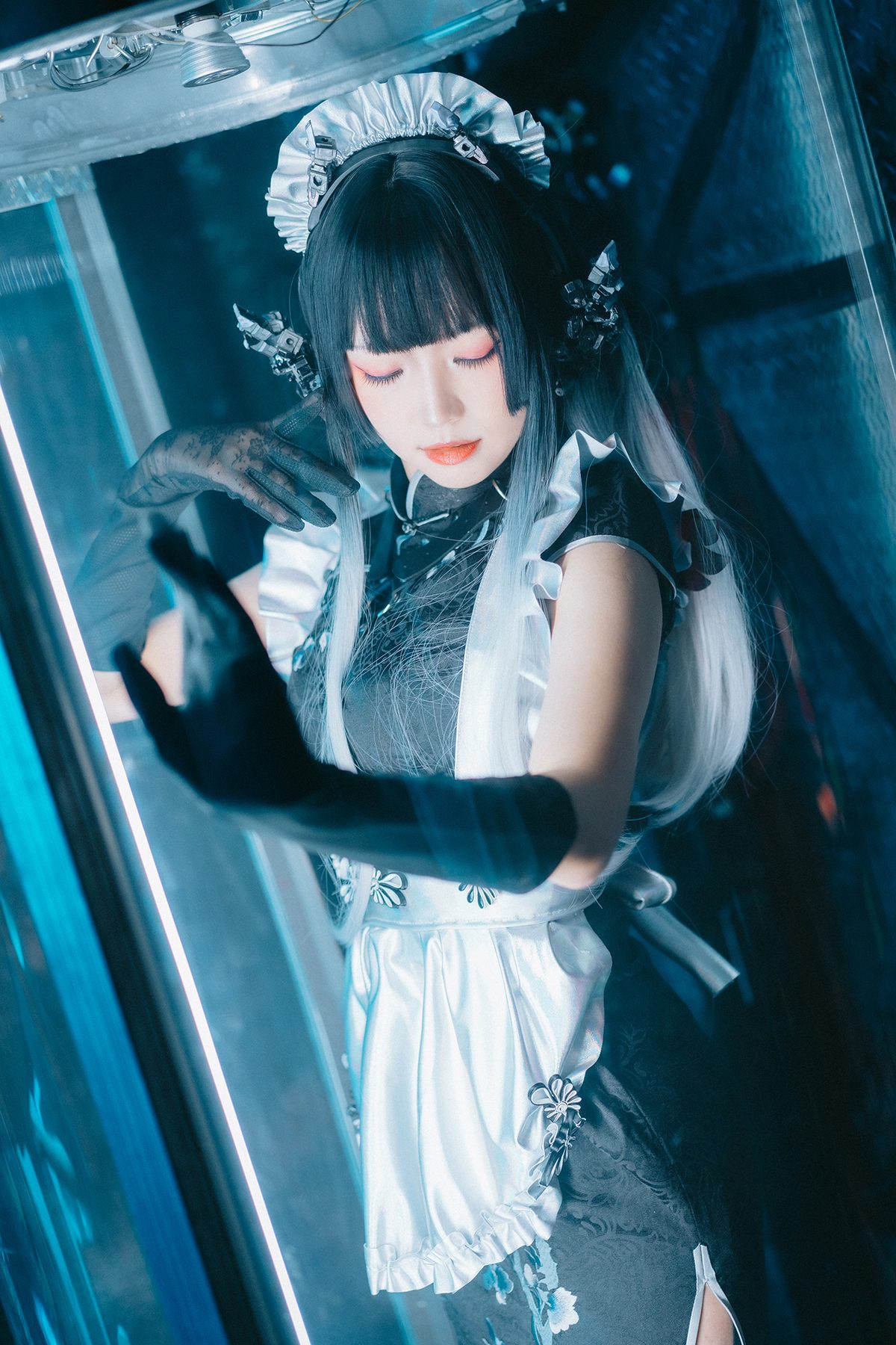 Coser@Ely_eee ElyEE子 – 賽博女僕 Melanite黑榴石