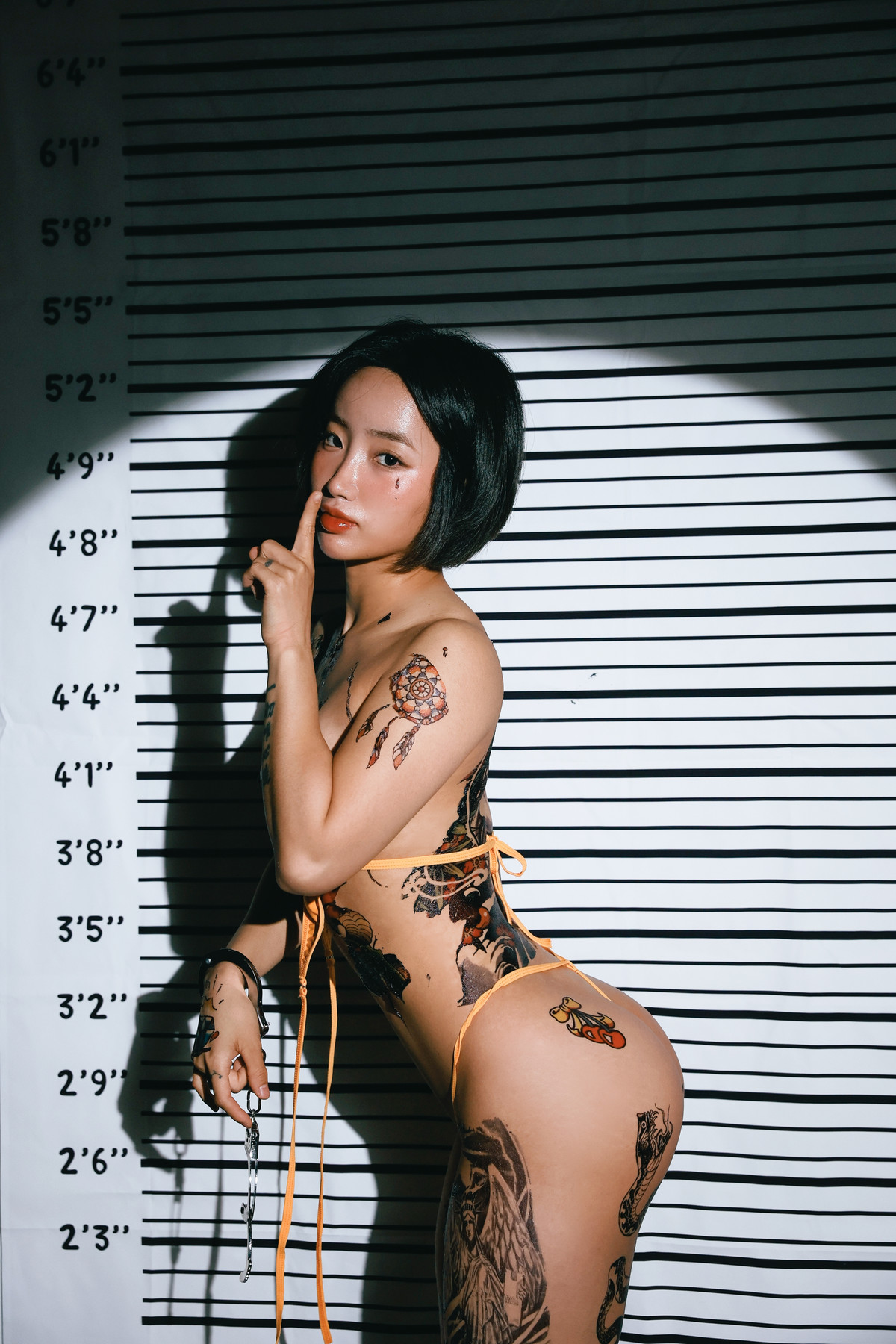 Booty Queen 엉덩퀸, Pinkpie Sexy Mugshot Set.01 [49P]