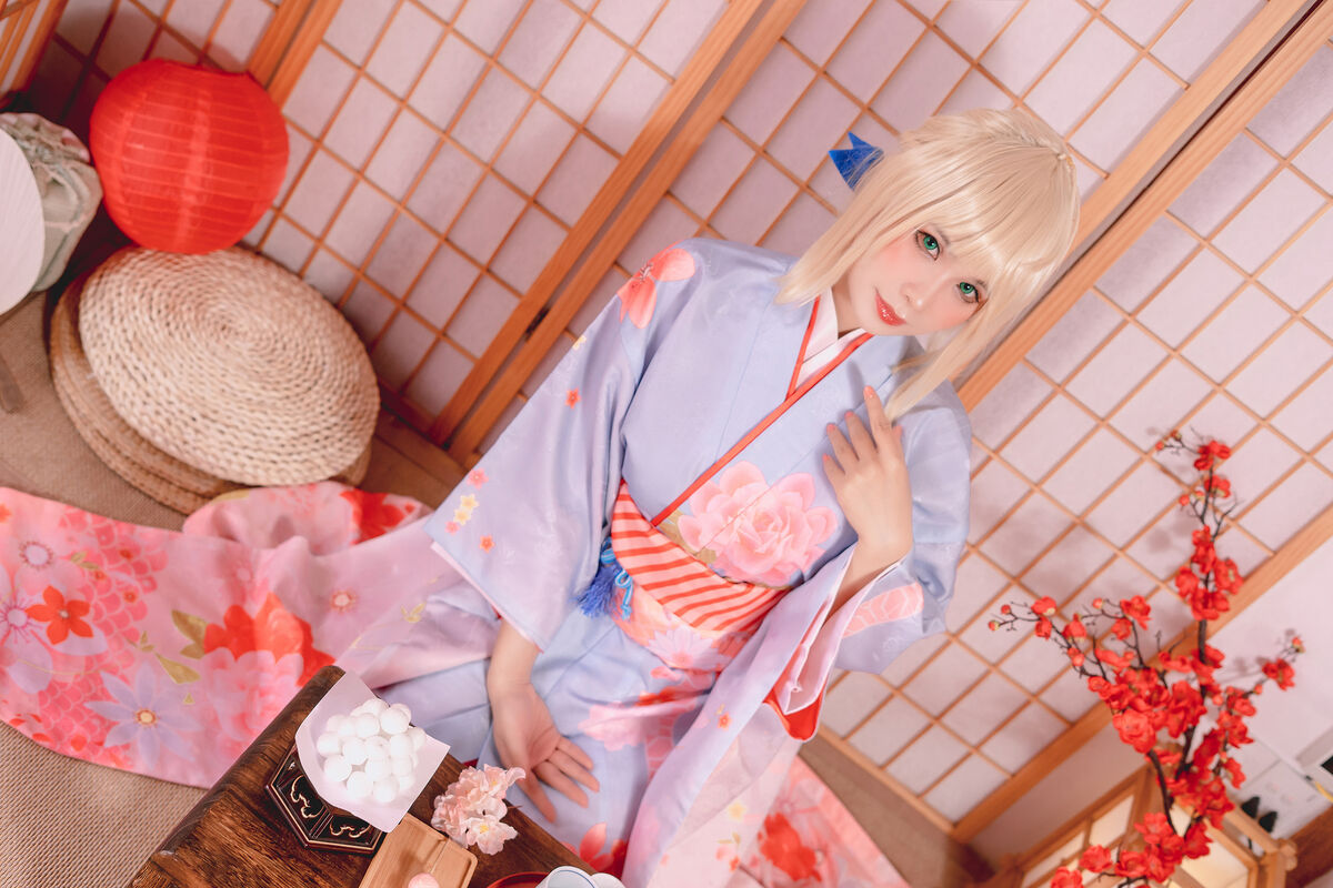 Coser@Pyon – Saber Kimono