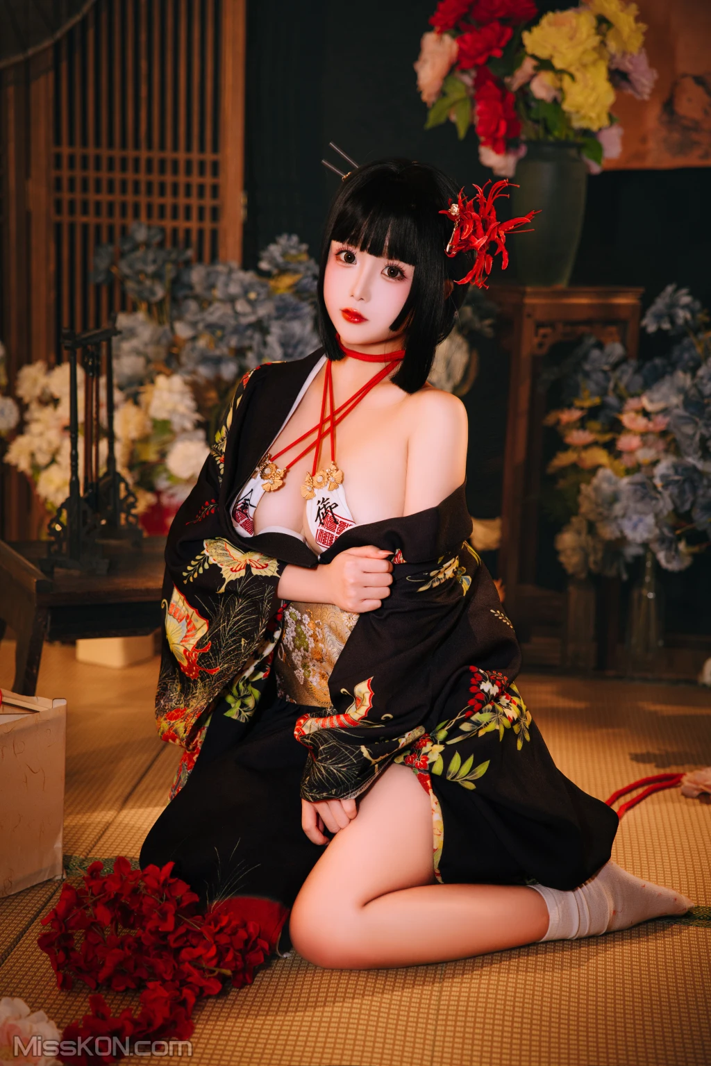 Coser@日奈娇: 花魁狐妖 (144 photos )