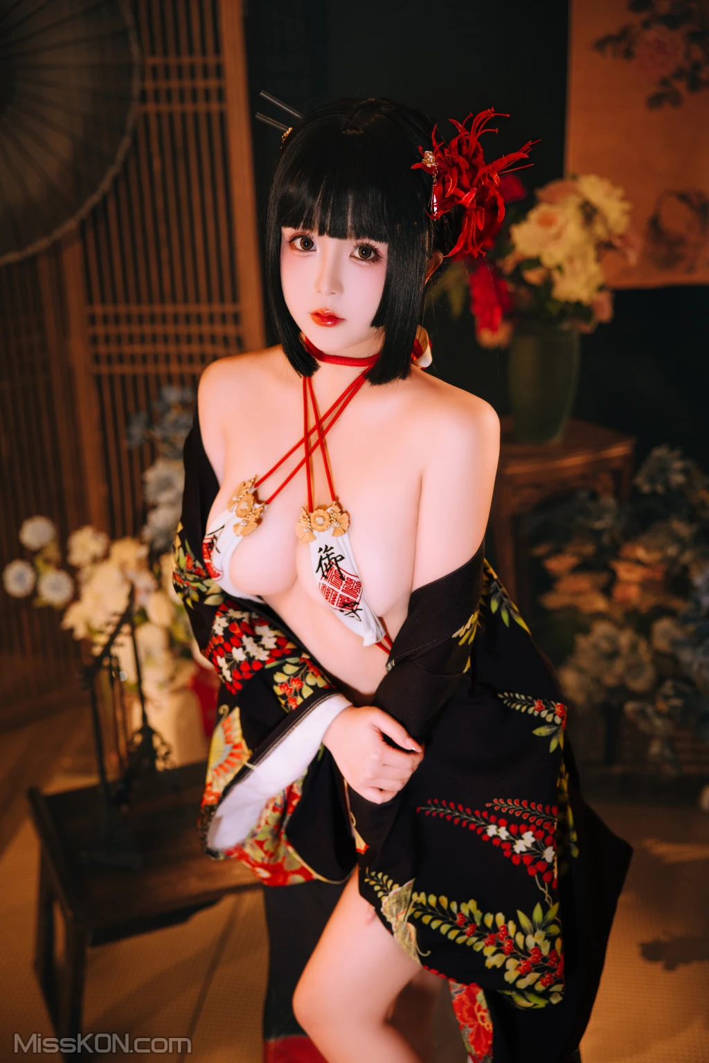 Coser@日奈娇: 花魁狐妖 (144 photos )