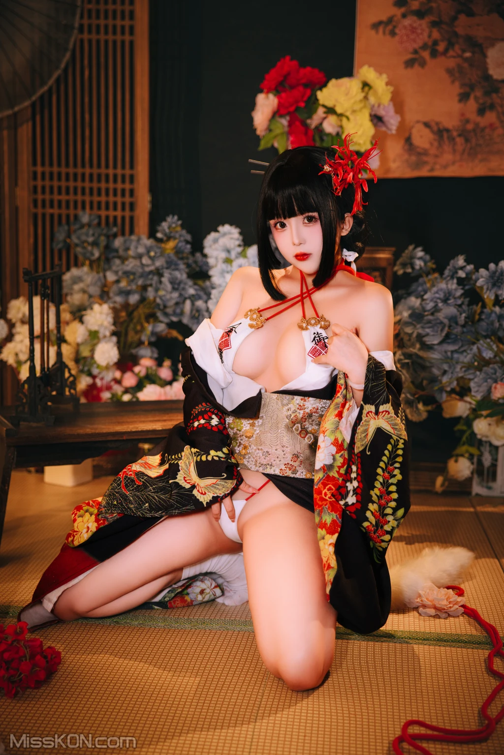 Coser@日奈娇: 花魁狐妖 (144 photos )