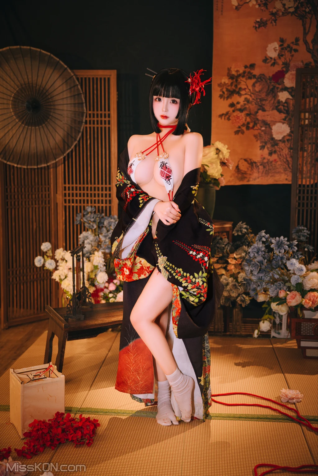 Coser@日奈娇: 花魁狐妖 (144 photos )