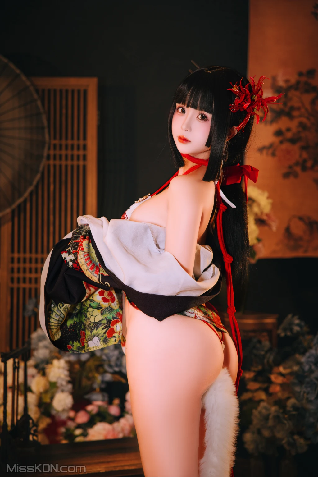 Coser@日奈娇: 花魁狐妖 (144 photos )