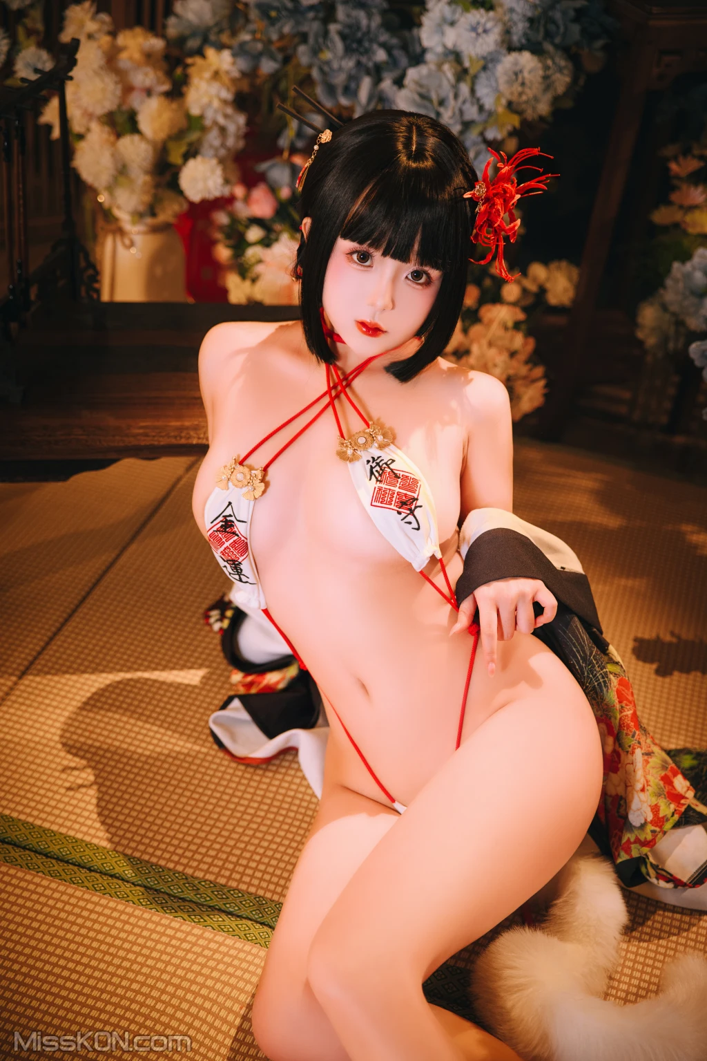 Coser@日奈娇: 花魁狐妖 (144 photos )