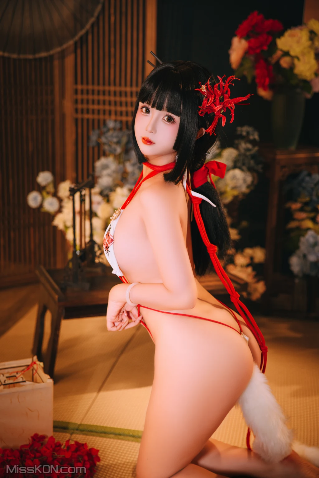 Coser@日奈娇: 花魁狐妖 (144 photos )