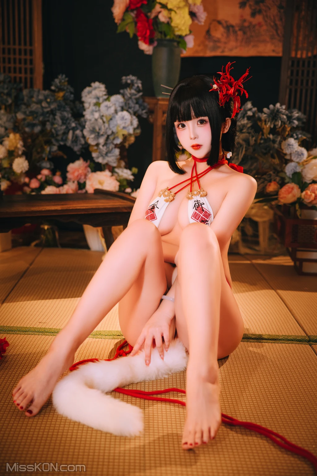 Coser@日奈娇: 花魁狐妖 (144 photos )