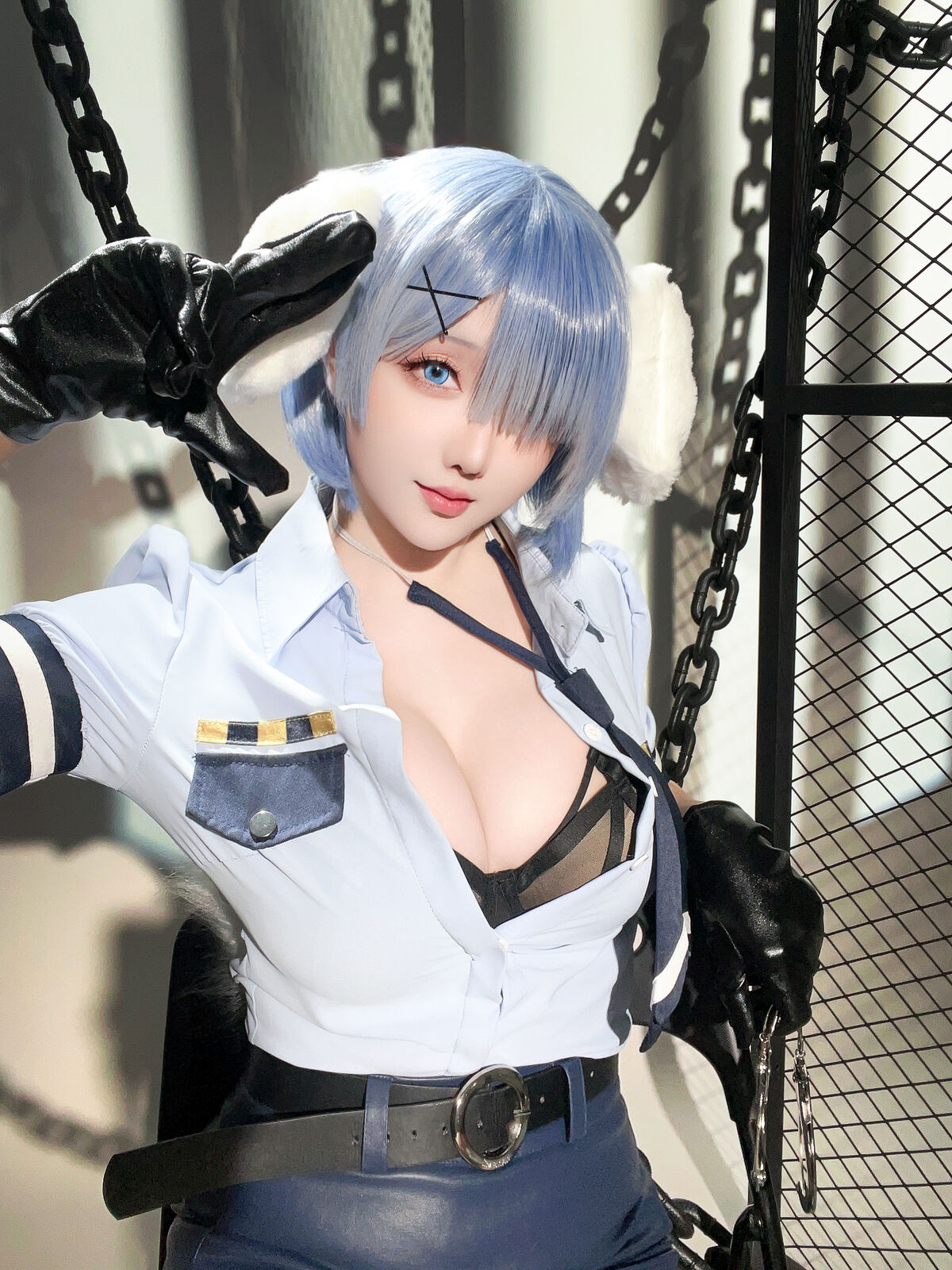 Coser@星之迟迟Hoshilily – 2024年02月计划C RE0 蕾姆 狗耳警官 Part1