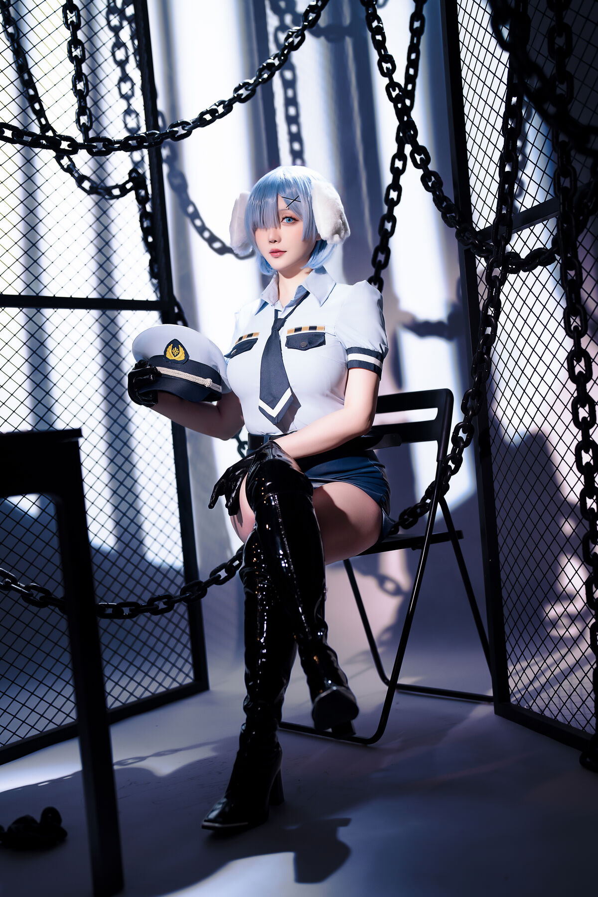 Coser@星之迟迟Hoshilily – 2024年02月计划C RE0 蕾姆 狗耳警官 Part1