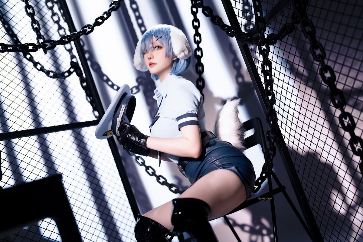 Coser@星之迟迟Hoshilily – 2024年02月计划C RE0 蕾姆 狗耳警官 Part1