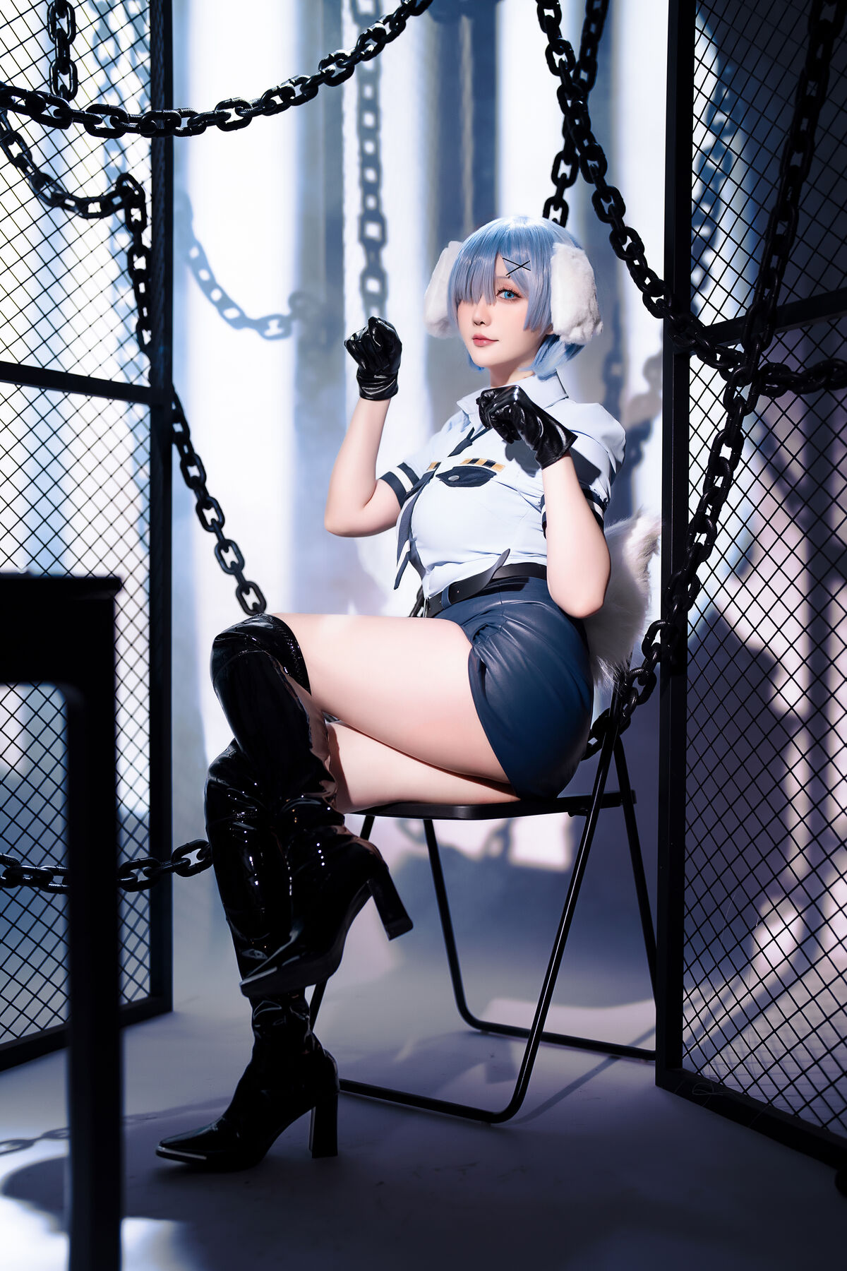 Coser@星之迟迟Hoshilily – 2024年02月计划C RE0 蕾姆 狗耳警官 Part1