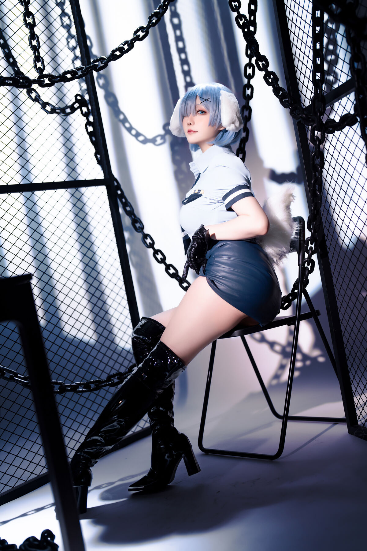 Coser@星之迟迟Hoshilily – 2024年02月计划C RE0 蕾姆 狗耳警官 Part1