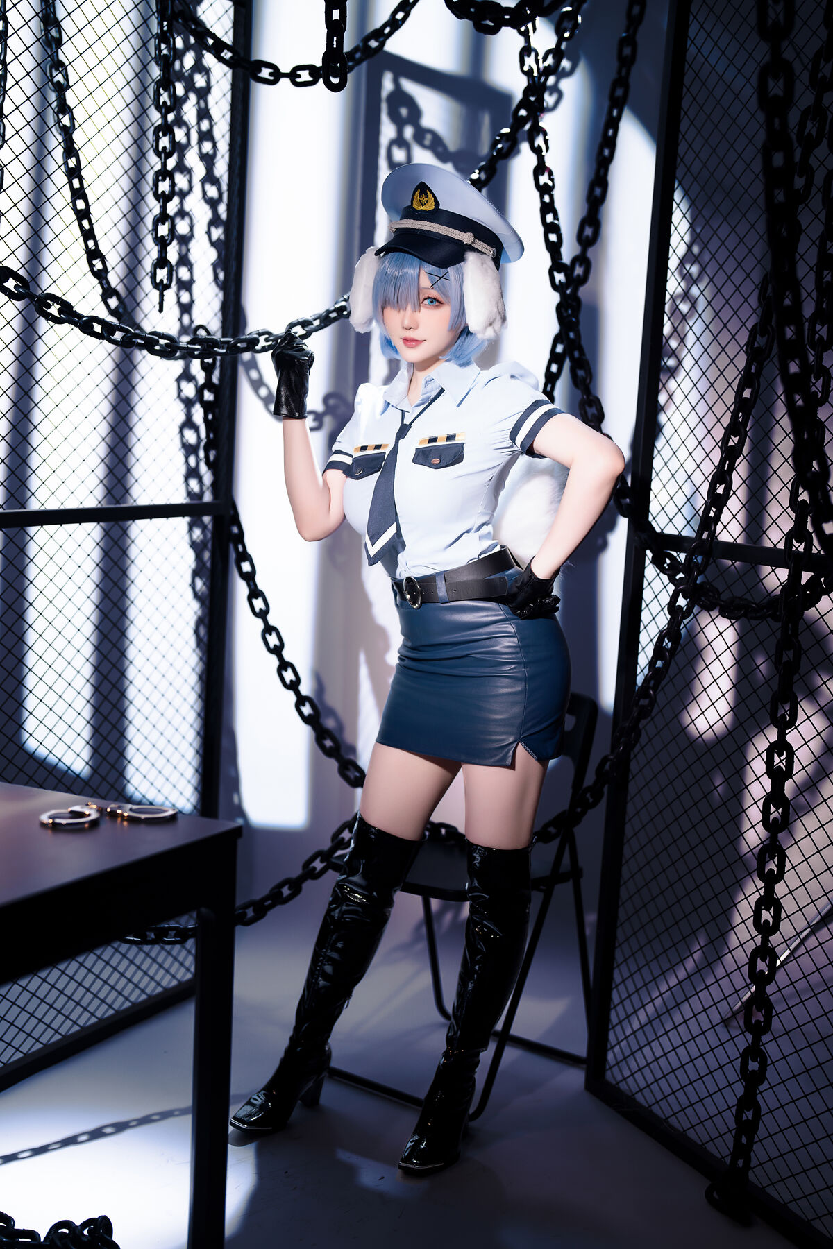 Coser@星之迟迟Hoshilily – 2024年02月计划C RE0 蕾姆 狗耳警官 Part1