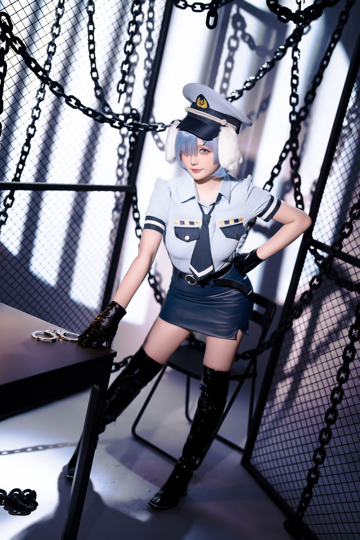 Coser@星之迟迟Hoshilily – 2024年02月计划C RE0 蕾姆 狗耳警官 Part1