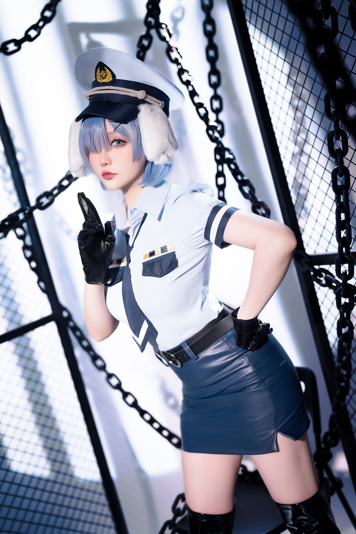 Coser@星之迟迟Hoshilily – 2024年02月计划C RE0 蕾姆 狗耳警官 Part1