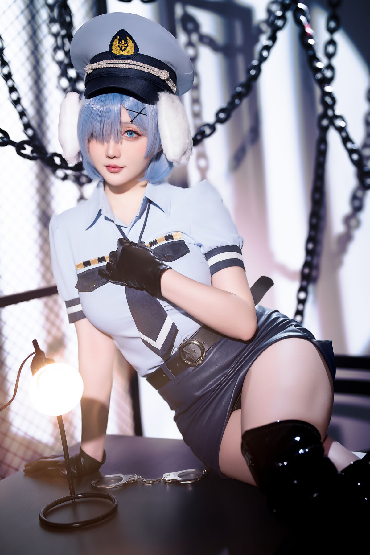 Coser@星之迟迟Hoshilily – 2024年02月计划C RE0 蕾姆 狗耳警官 Part1