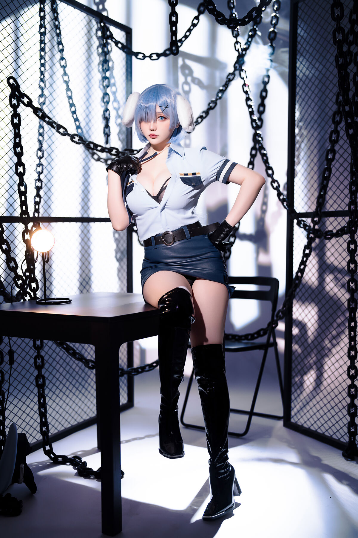 Coser@星之迟迟Hoshilily – 2024年02月计划C RE0 蕾姆 狗耳警官 Part1