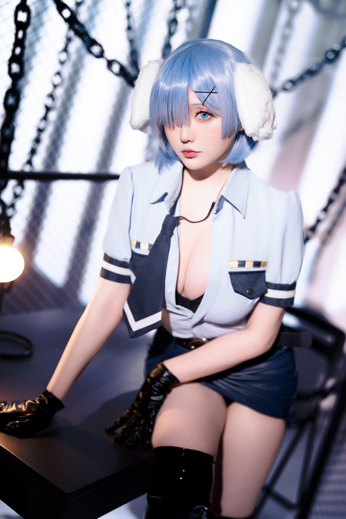 Coser@星之迟迟Hoshilily – 2024年02月计划C RE0 蕾姆 狗耳警官 Part1