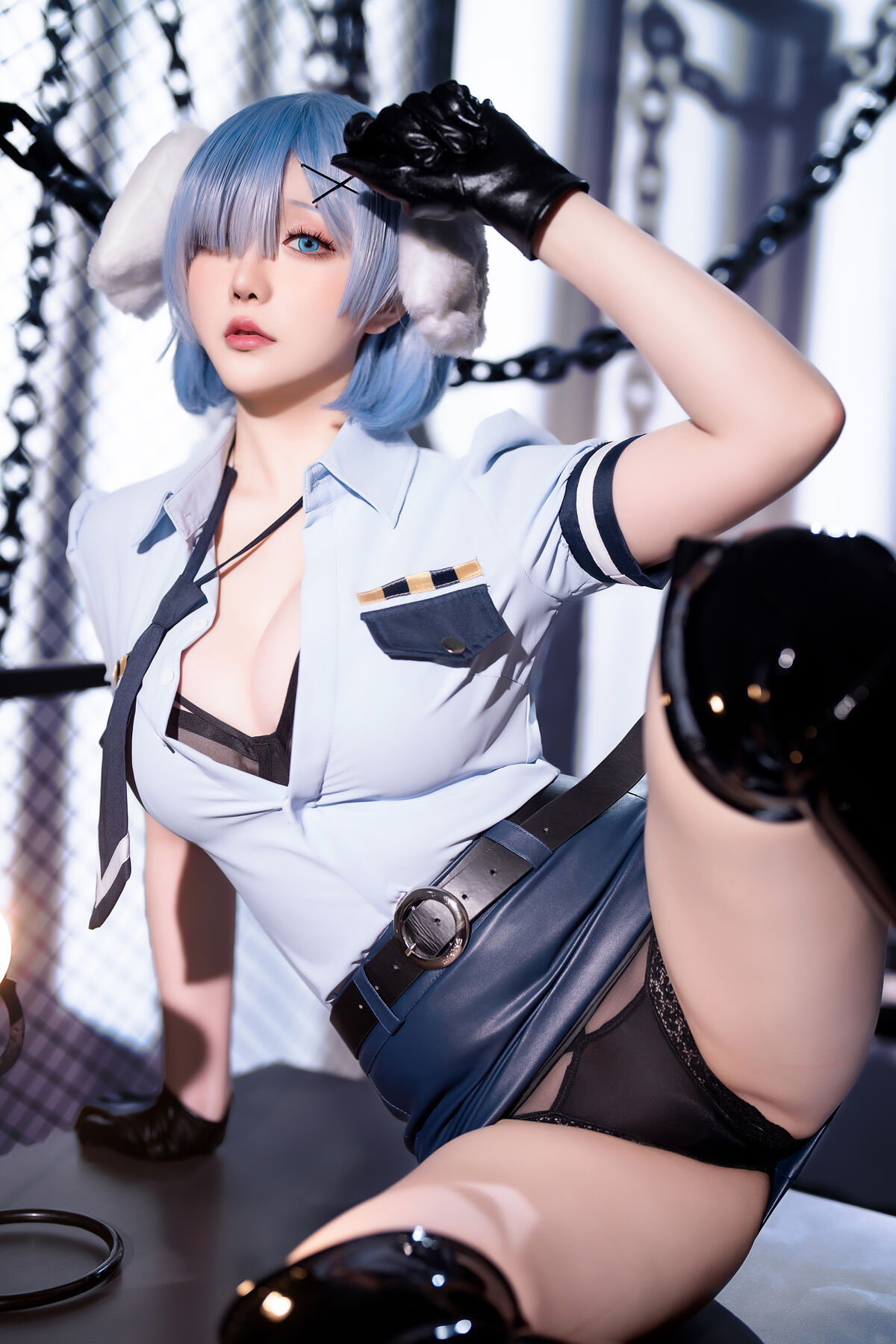 Coser@星之迟迟Hoshilily – 2024年02月计划C RE0 蕾姆 狗耳警官 Part1