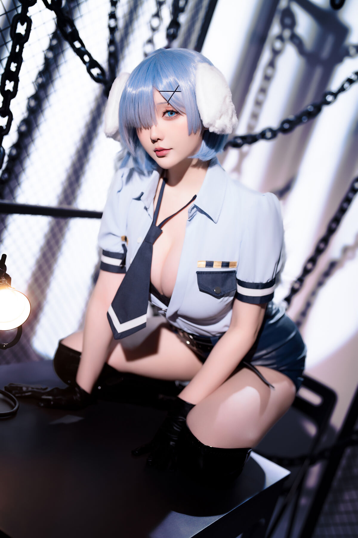 Coser@星之迟迟Hoshilily – 2024年02月计划C RE0 蕾姆 狗耳警官 Part1