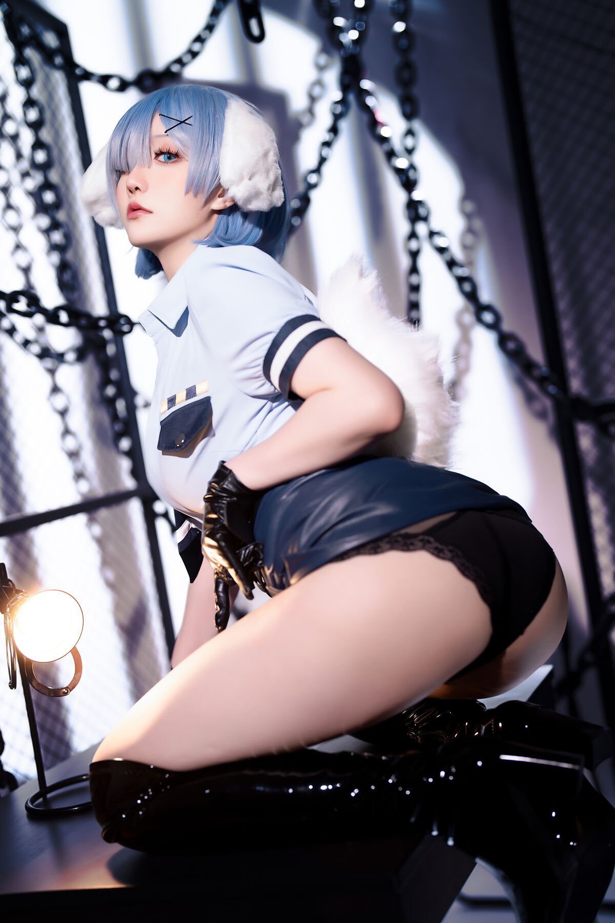 Coser@星之迟迟Hoshilily – 2024年02月计划C RE0 蕾姆 狗耳警官 Part1