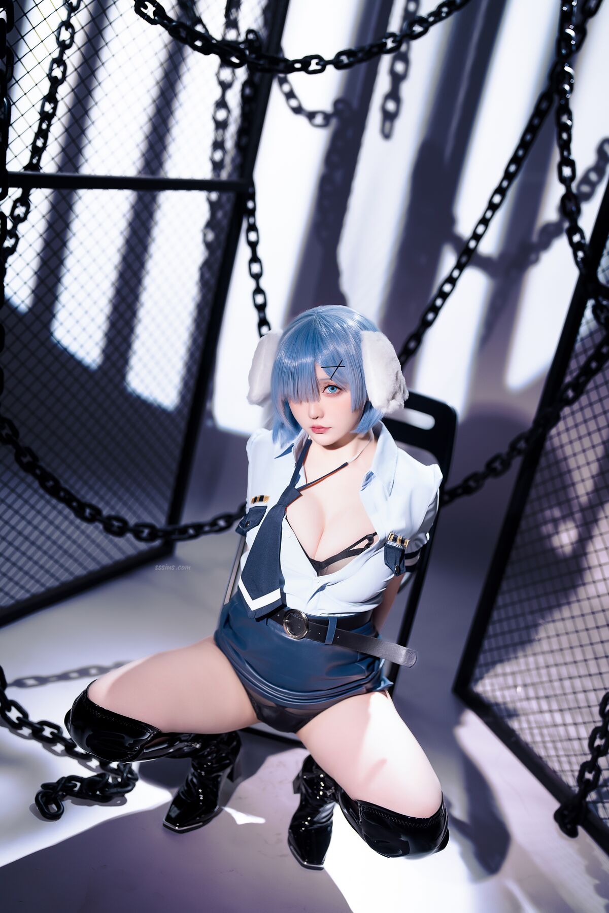 Coser@星之迟迟Hoshilily – 2024年02月计划C RE0 蕾姆 狗耳警官 Part2