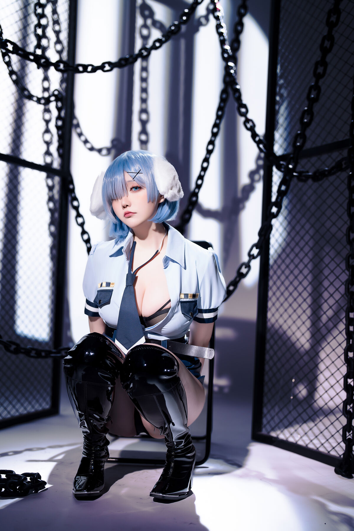 Coser@星之迟迟Hoshilily – 2024年02月计划C RE0 蕾姆 狗耳警官 Part2