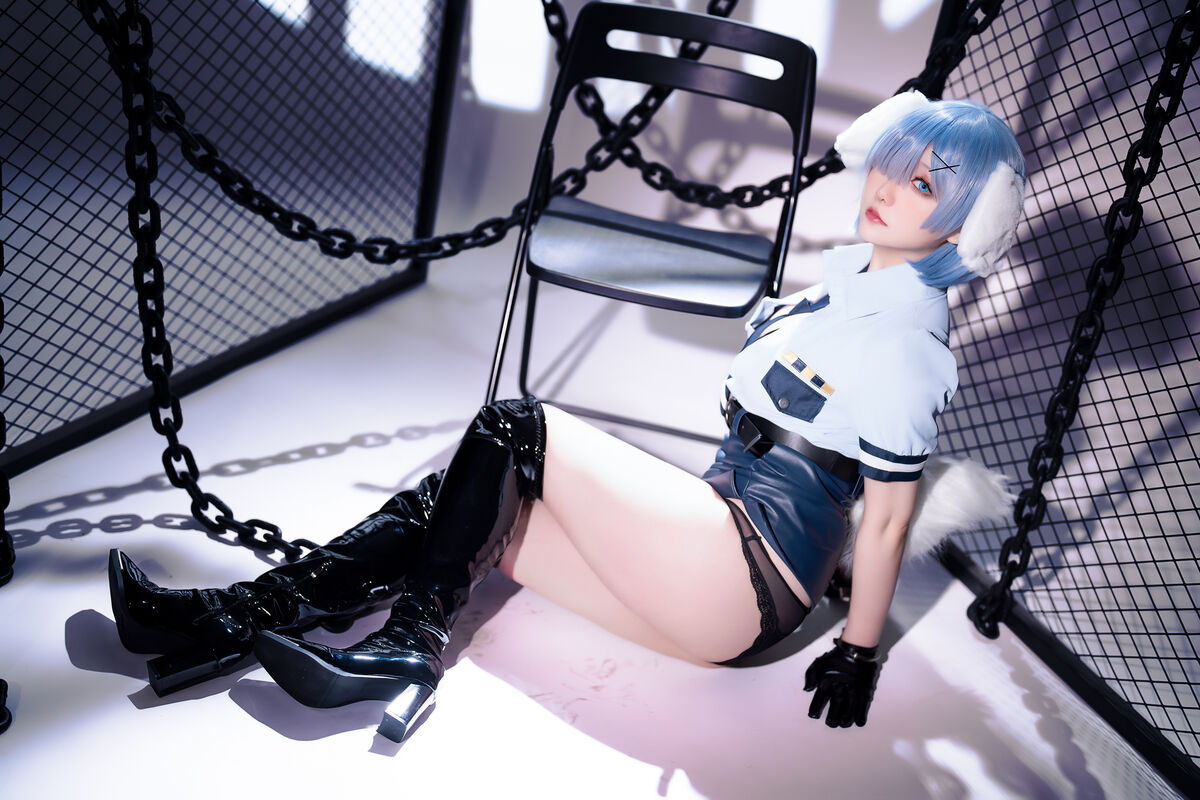 Coser@星之迟迟Hoshilily – 2024年02月计划C RE0 蕾姆 狗耳警官 Part2