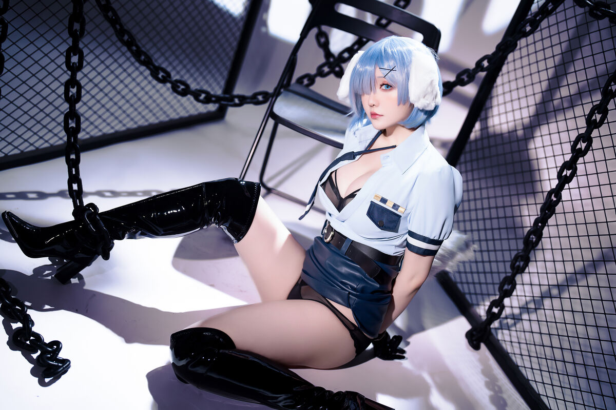 Coser@星之迟迟Hoshilily – 2024年02月计划C RE0 蕾姆 狗耳警官 Part2