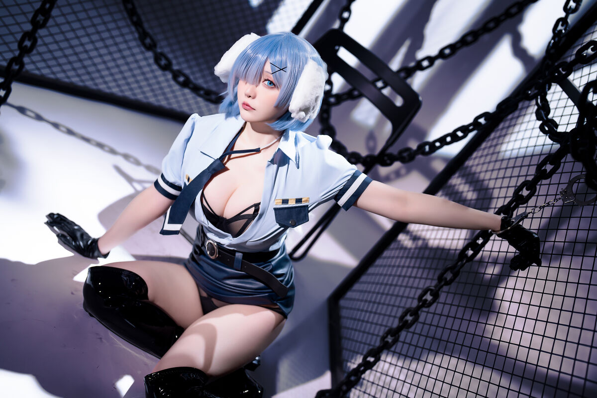 Coser@星之迟迟Hoshilily – 2024年02月计划C RE0 蕾姆 狗耳警官 Part2