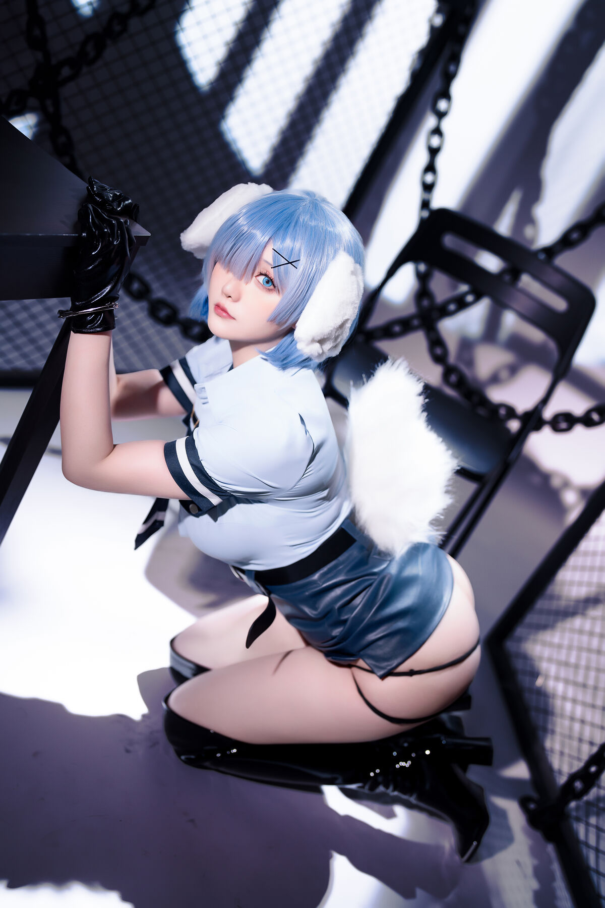 Coser@星之迟迟Hoshilily – 2024年02月计划C RE0 蕾姆 狗耳警官 Part2