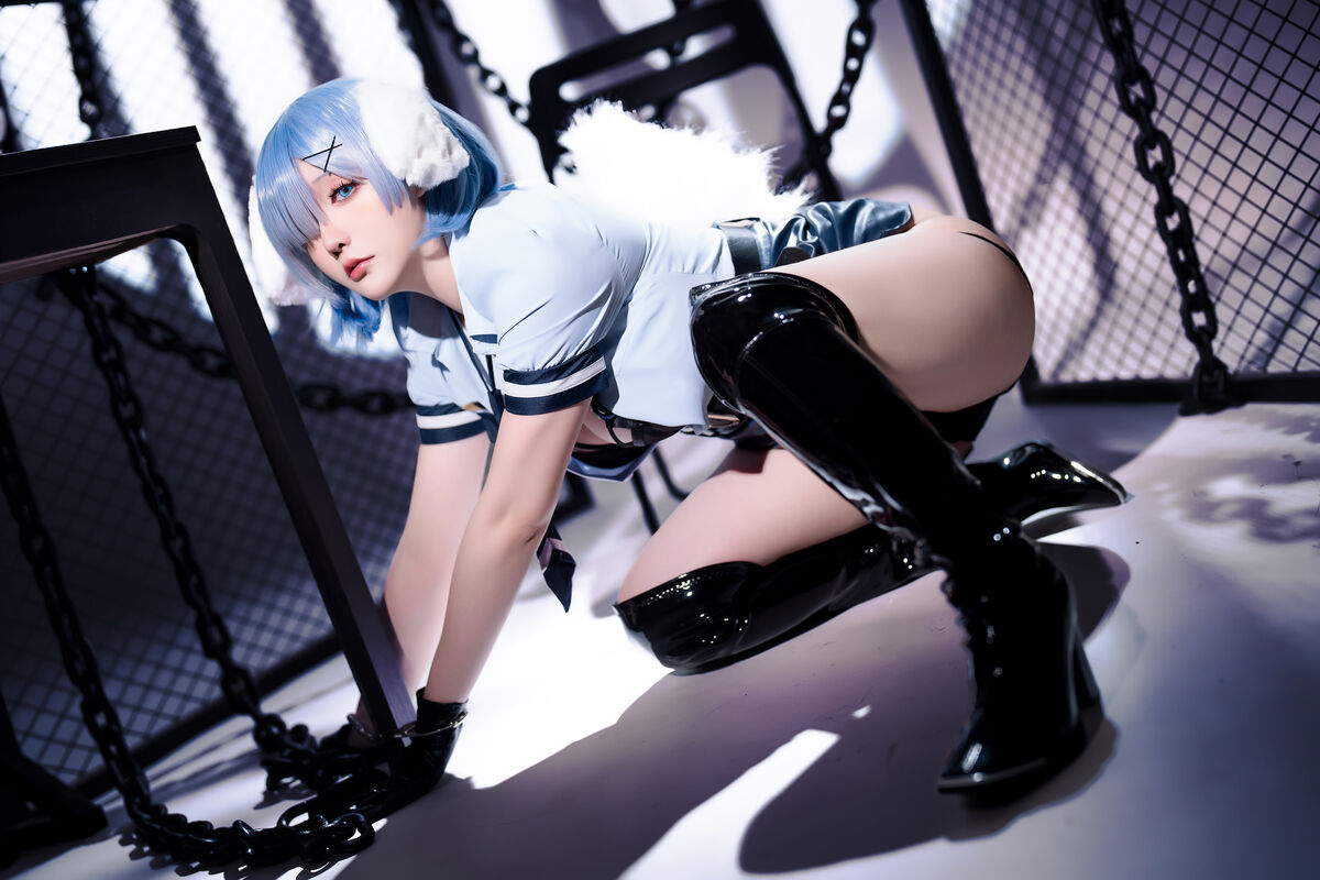 Coser@星之迟迟Hoshilily – 2024年02月计划C RE0 蕾姆 狗耳警官 Part2