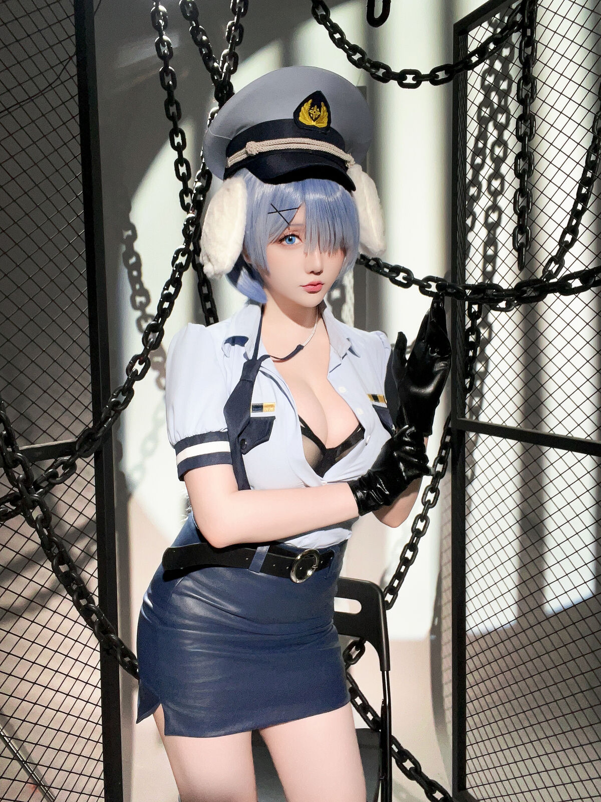 Coser@星之迟迟Hoshilily – 2024年02月计划C RE0 蕾姆 狗耳警官 Part2