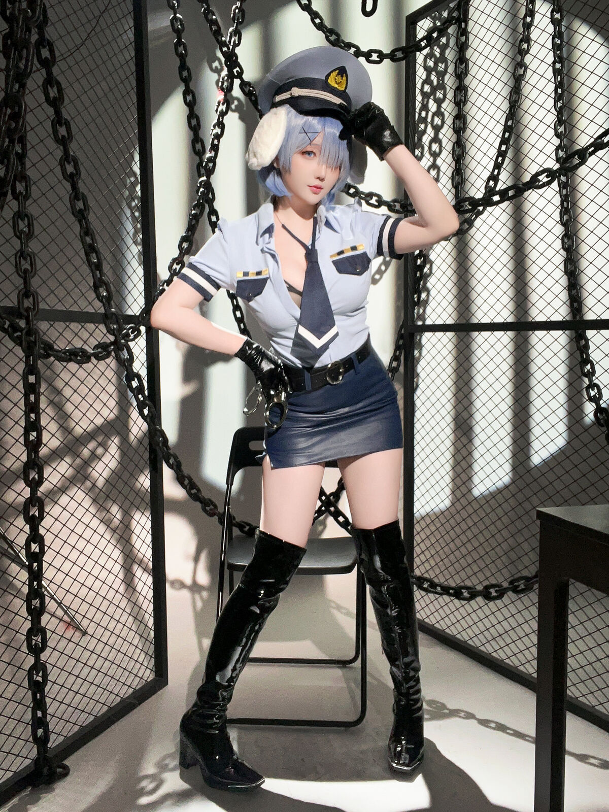 Coser@星之迟迟Hoshilily – 2024年02月计划C RE0 蕾姆 狗耳警官 Part2