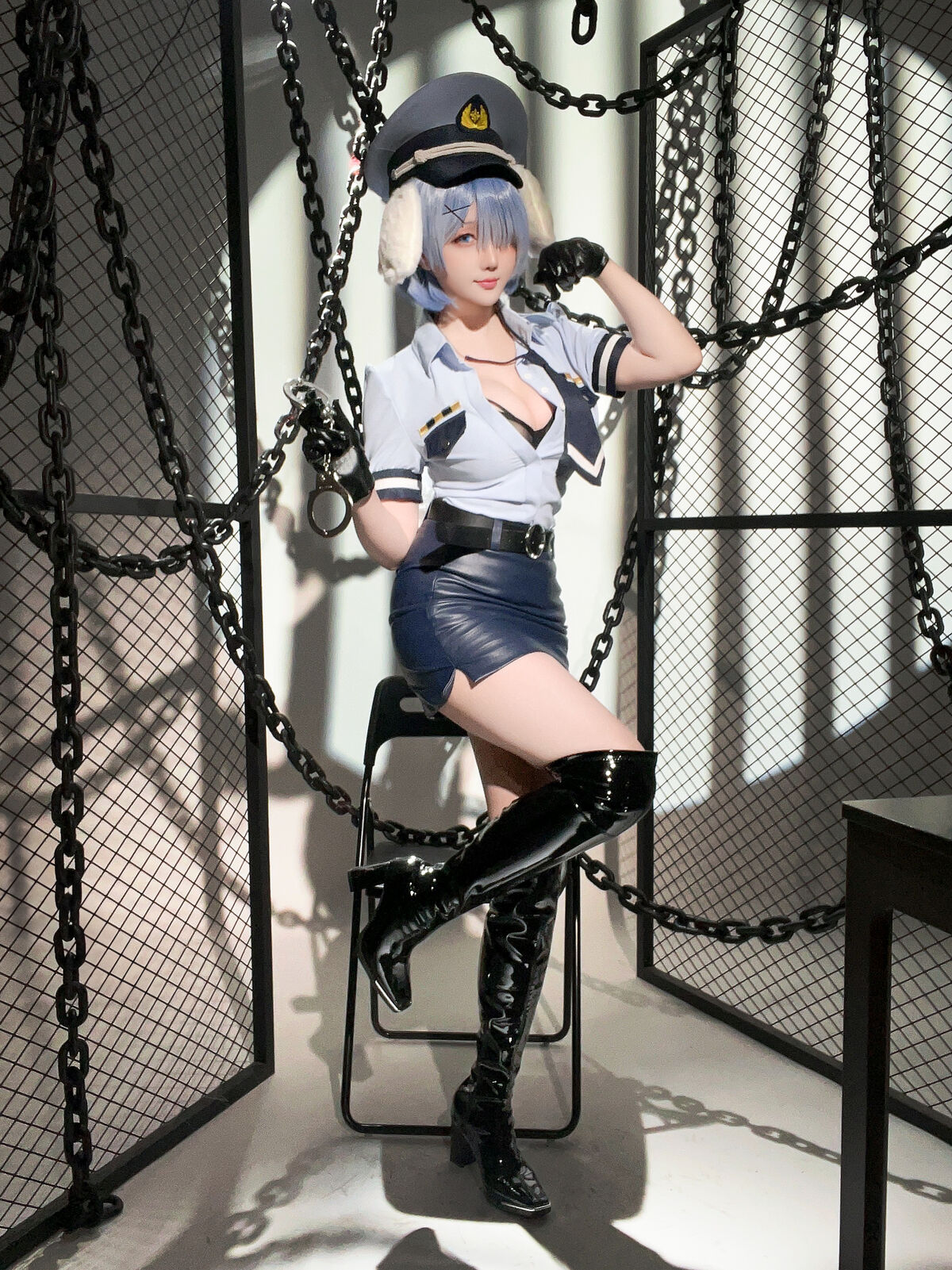 Coser@星之迟迟Hoshilily – 2024年02月计划C RE0 蕾姆 狗耳警官 Part2