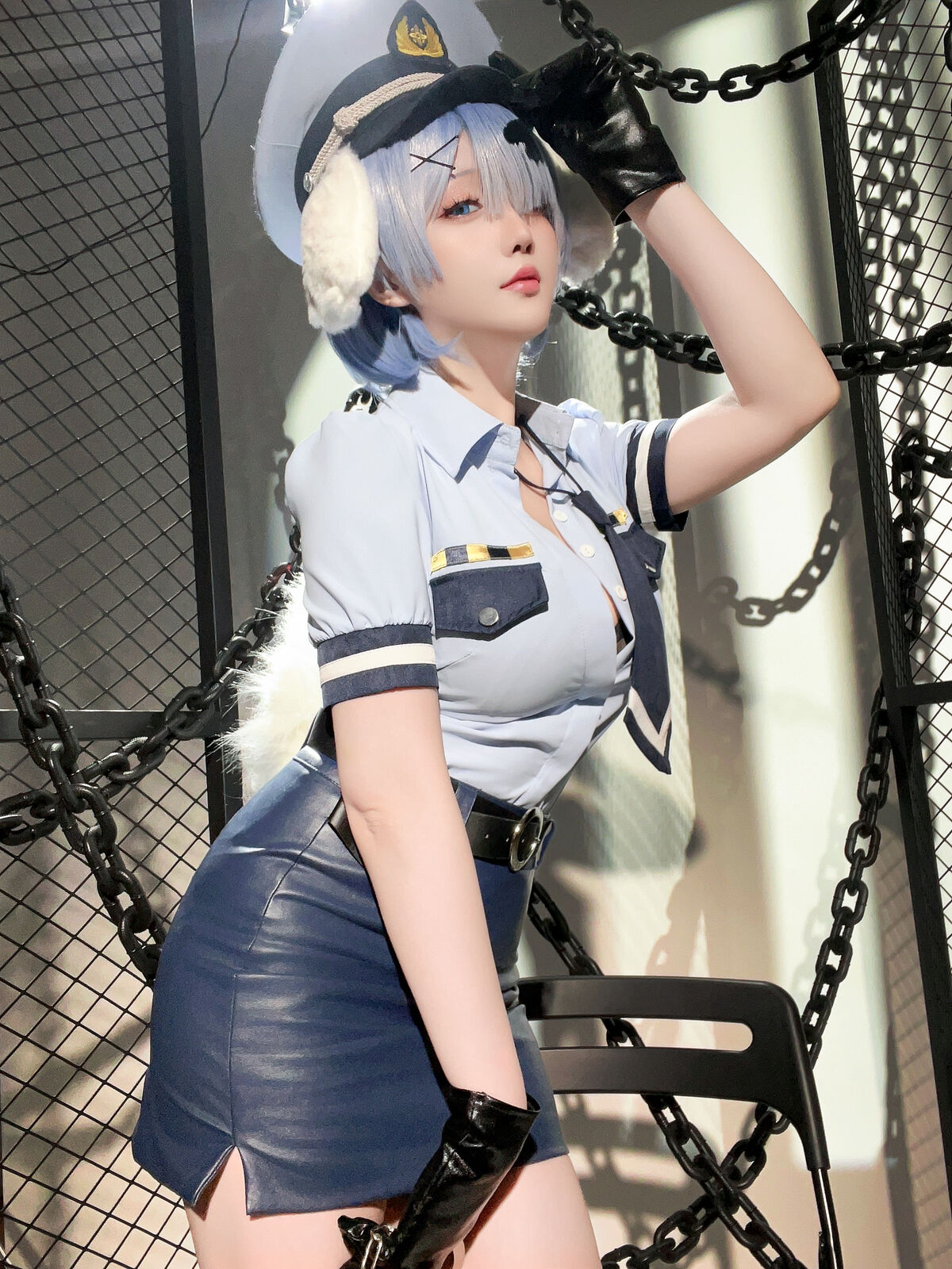 Coser@星之迟迟Hoshilily – 2024年02月计划C RE0 蕾姆 狗耳警官 Part2