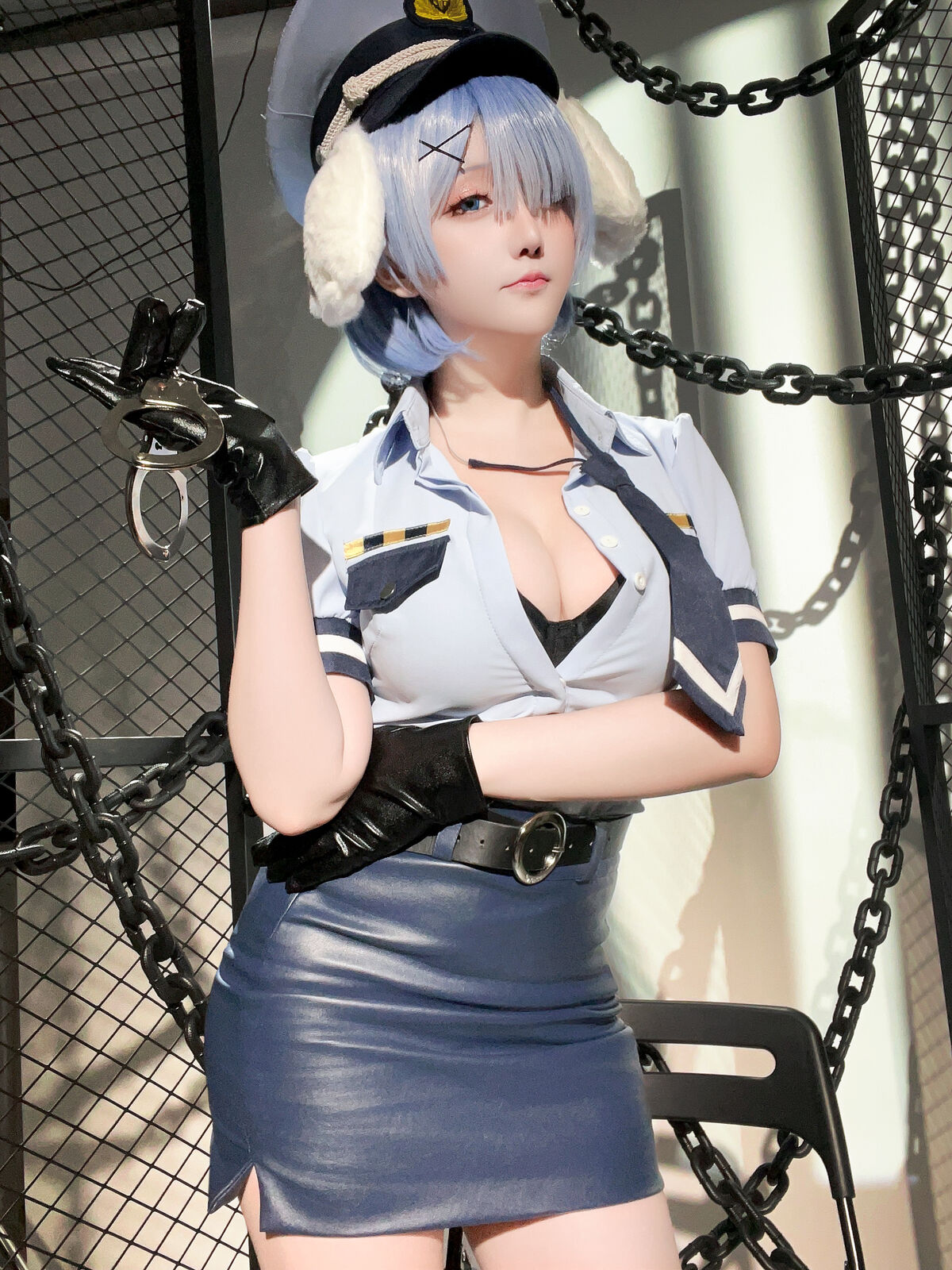 Coser@星之迟迟Hoshilily – 2024年02月计划C RE0 蕾姆 狗耳警官 Part2