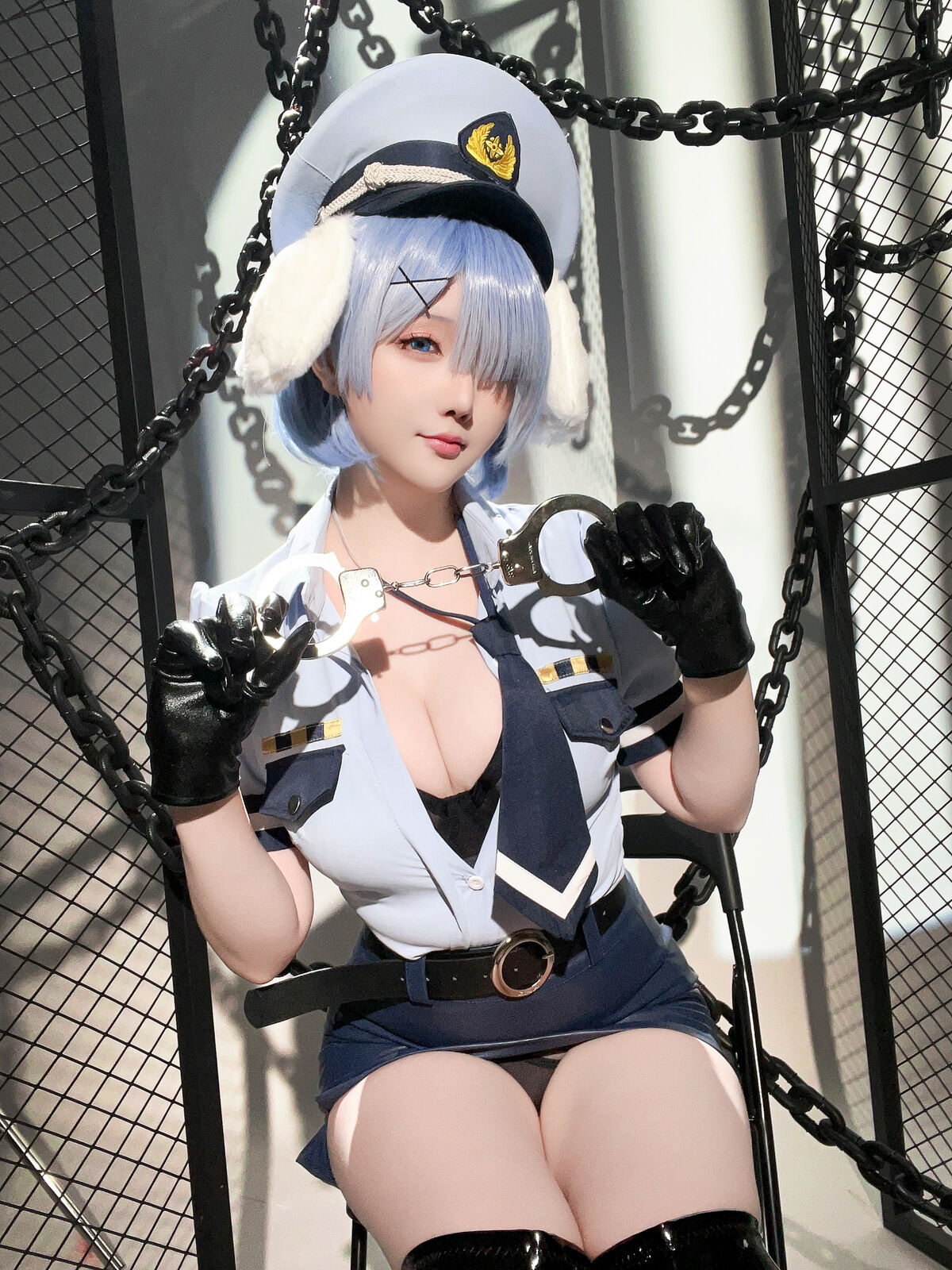 Coser@星之迟迟Hoshilily – 2024年02月计划C RE0 蕾姆 狗耳警官 Part2