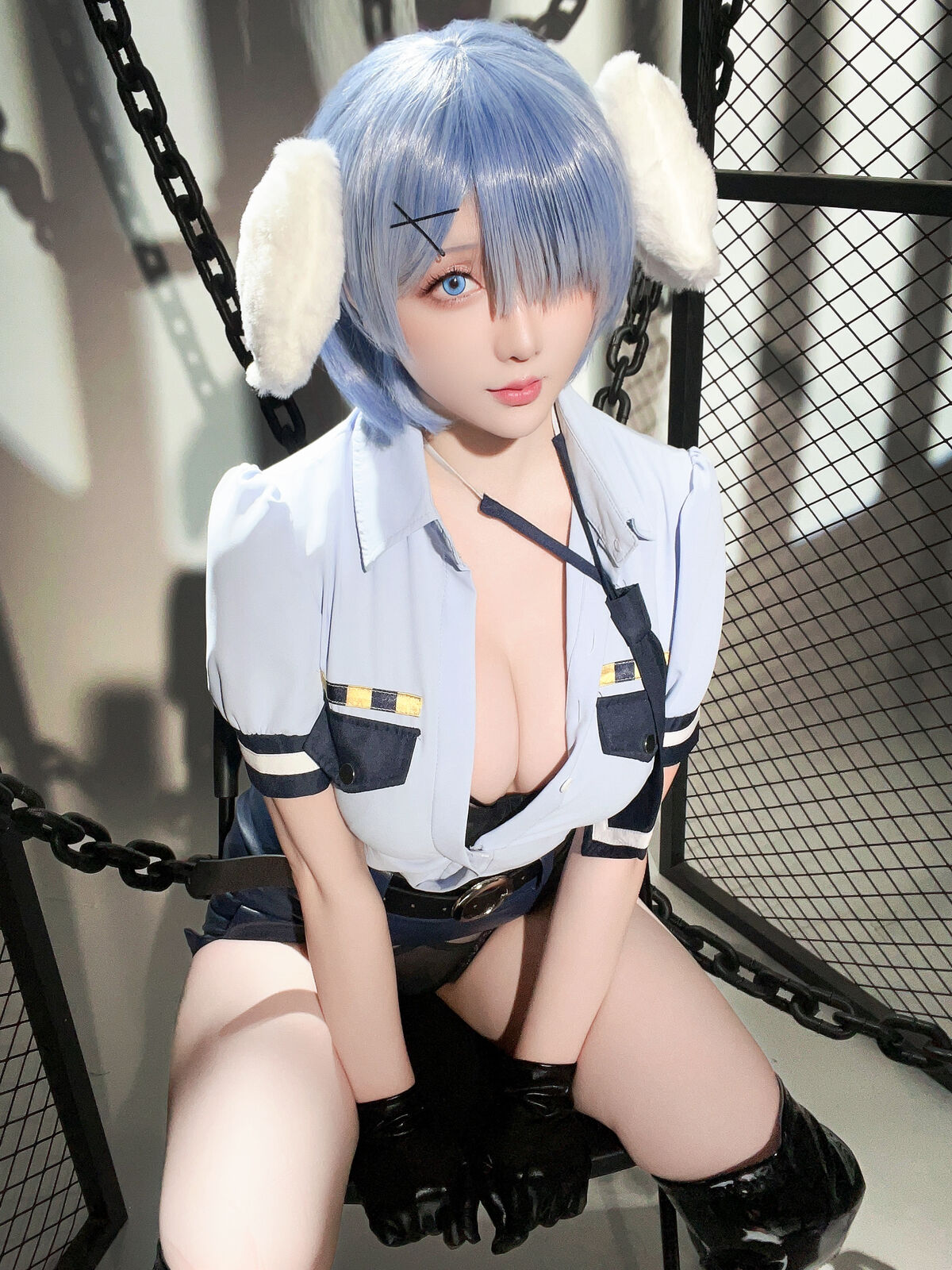 Coser@星之迟迟Hoshilily – 2024年02月计划C RE0 蕾姆 狗耳警官 Part2