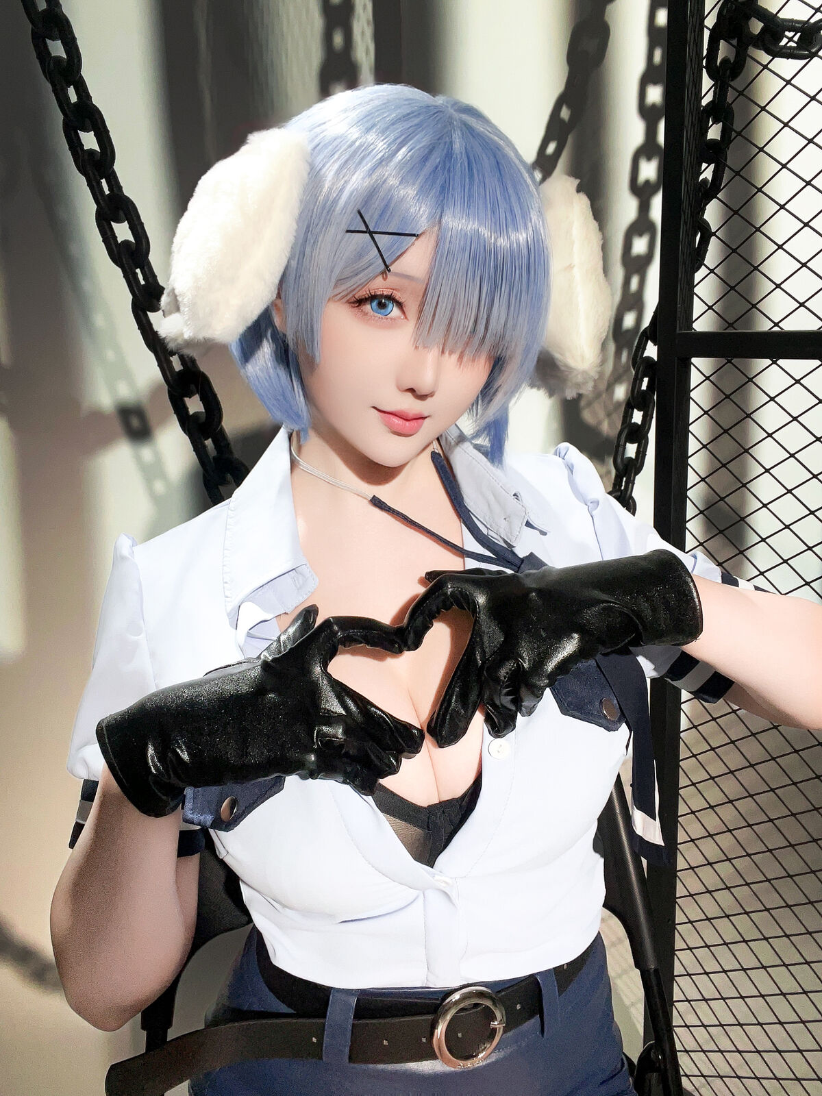 Coser@星之迟迟Hoshilily – 2024年02月计划C RE0 蕾姆 狗耳警官 Part2