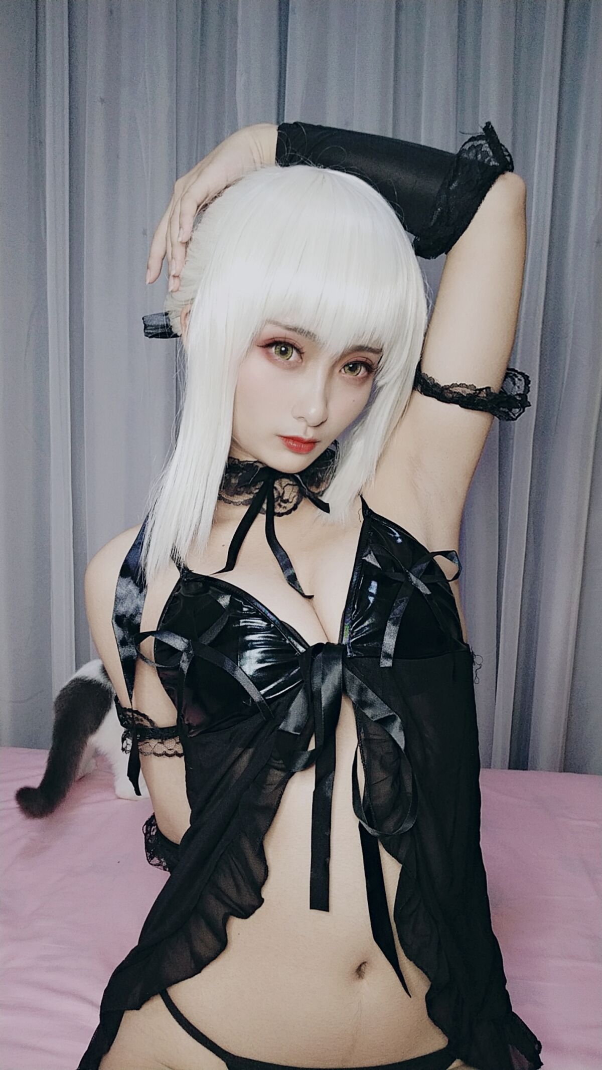 Coser@洛璃LoLiSAMA – 黑呆睡衣王座