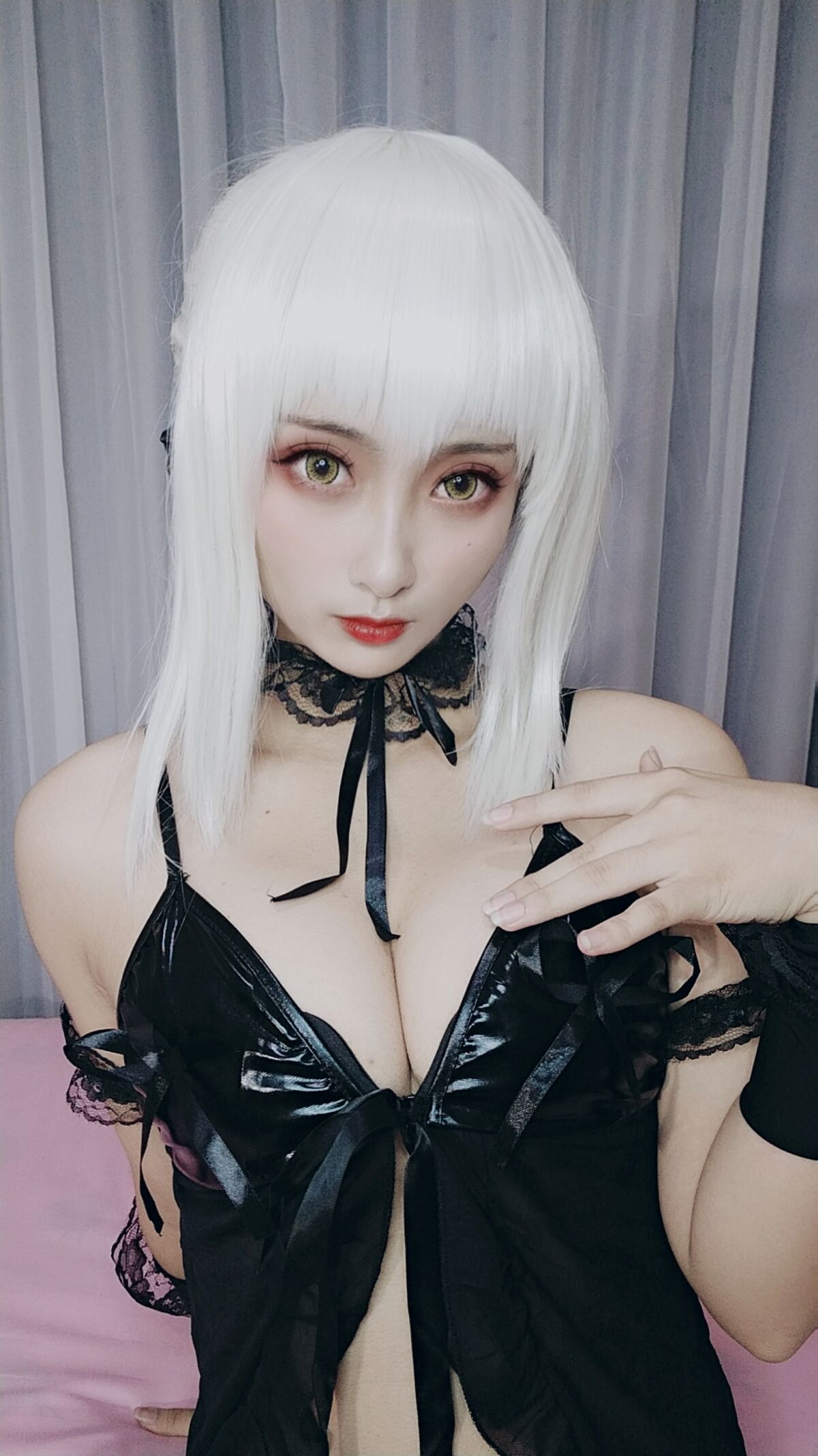 Coser@洛璃LoLiSAMA – 黑呆睡衣王座