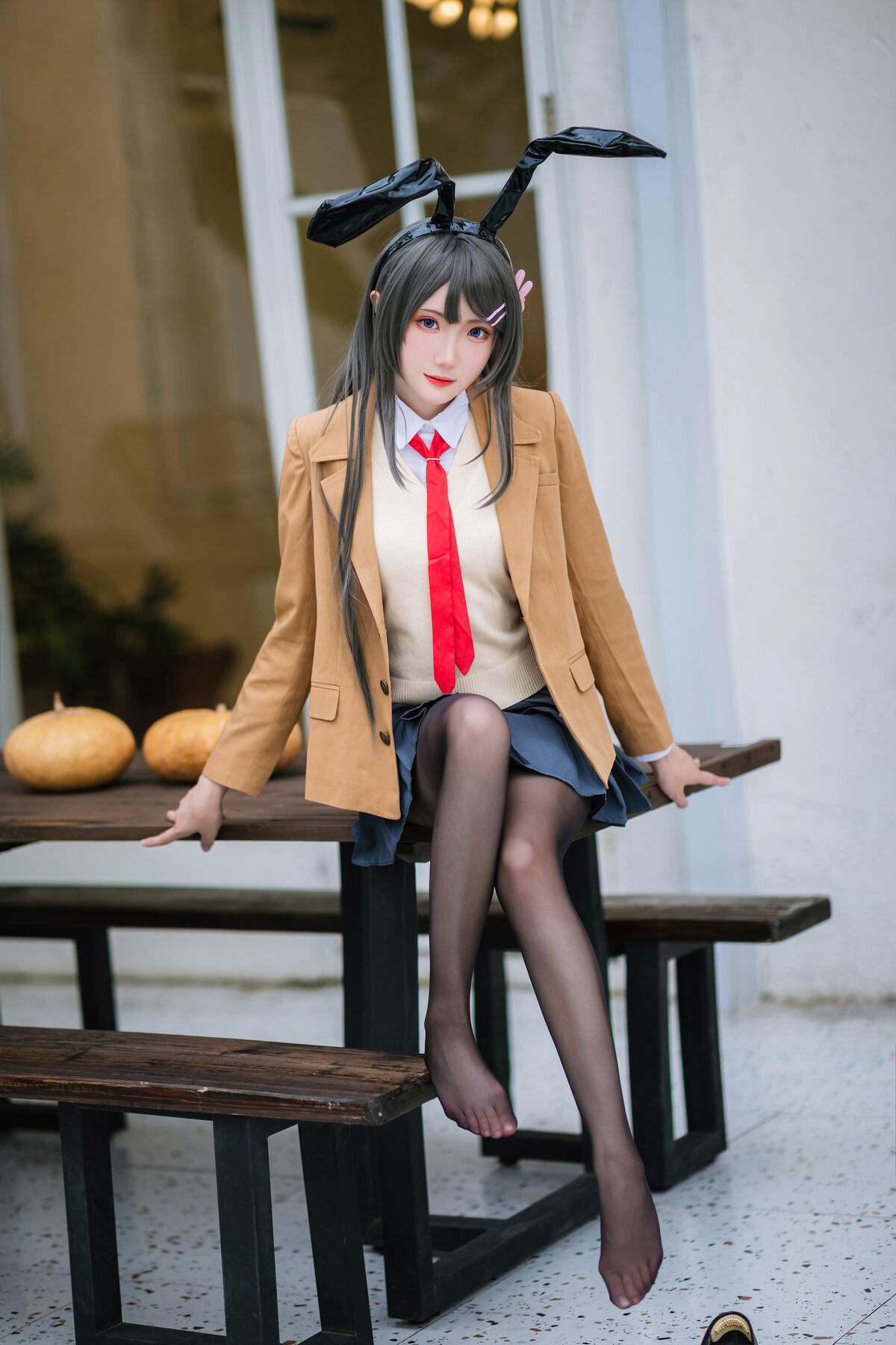 Coser@瓜希酱 – 樱岛麻衣 校服