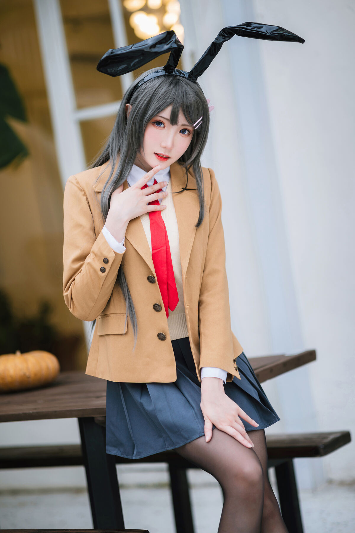 Coser@瓜希酱 – 樱岛麻衣 校服