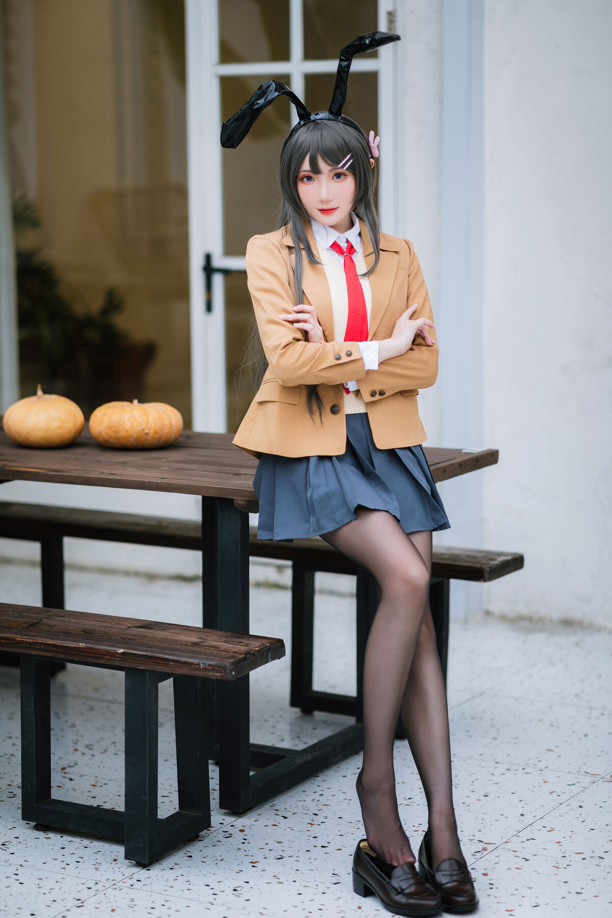 Coser@瓜希酱 – 樱岛麻衣 校服