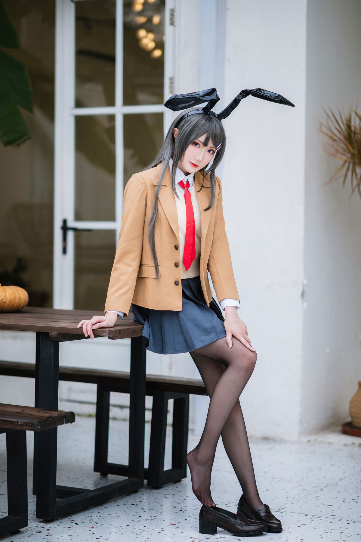 Coser@瓜希酱 – 樱岛麻衣 校服